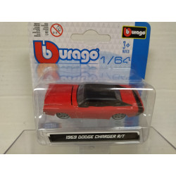 DODGE CHARGER 1969 R/T RED/BLACK 1:64 BBURAGO