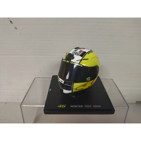 CASCO/HELMET 2009 WINTER TEST VALENTINO ROSSI 1:5 SPARK ALTAYA