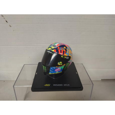 CASCO/HELMET 2014 MISANO VALENTINO ROSSI 1:5 SPARK ALTAYA