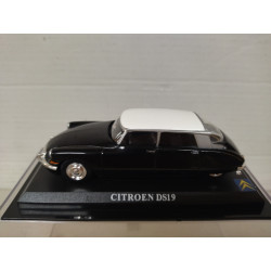 CITROEN DS 19 BLACK/WHITE 1:43 DelPRADO URNA NO ORIGINAL