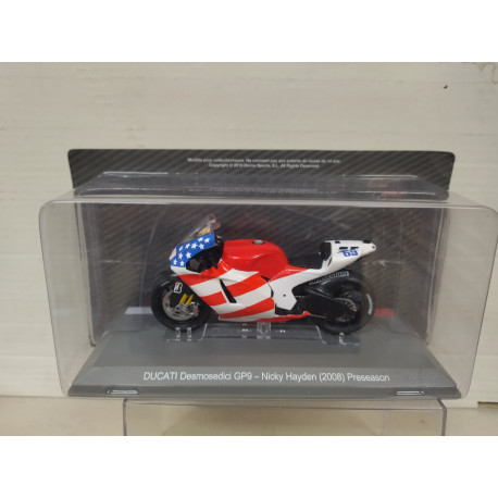 DUCATI DESMOSEDICI GP9 2008 N.HAYDEN PRESEASON MOTO GP 1:18 ALTAYA IXO OPEN BLISTER