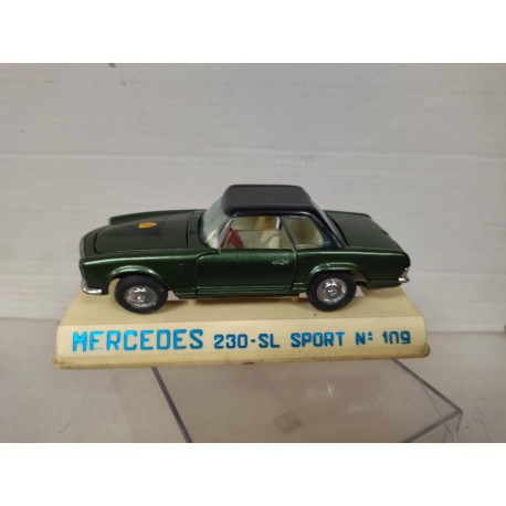 MERCEDES-BENZ 230SL GREEN 1:43 JOAL 109 VINTAGE ORIGINAL/V FOTOS