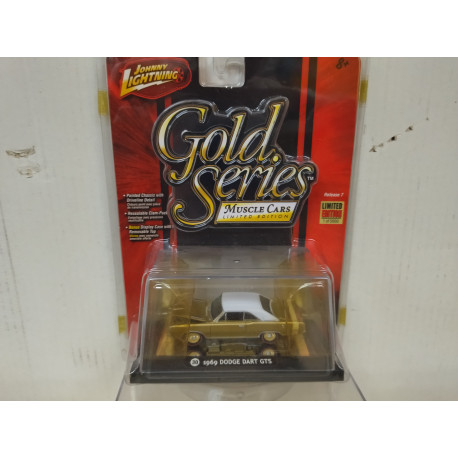 DODGE DART 1969 GTS GOLD SERIES LIMITED 1:64 JOHNNY LIGHTNING