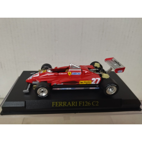 FERRARI 126 C2 FORMULA F1 J.VILLENEUVE 1:43 SALVAT IXO HARD BOX