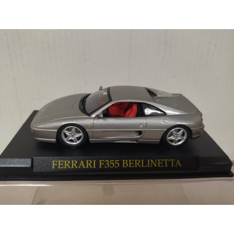 FERRARI F355 BERLINETTA GRIS/GREY 1:43 SALVAT IXO HARD BOX