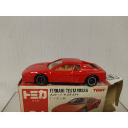 FERRARI TESTAROSSA RED 1:60/apx 1:64 TOMICA 91