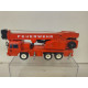 FAUN MOBILE CRANE FEUERWHER 1:55/apx 1:64 SIKU 3127 NO BOX