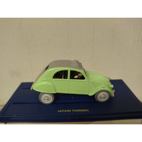 CITROEN 2CV 1949 L´AFFAIRE TOURNESOL TINTIN 1:43 ATLAS IXO