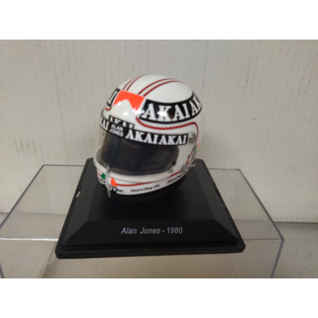 CASCO/HELMET 1980 ALAN JONES FORMULA F1 1:5 SPARK ALTAYA DEFECT/NO URNA