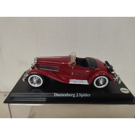 DUESENBERG J 1928 SPIDER BORDEAUX 1:43 DelPRADO BLISTER OPEN