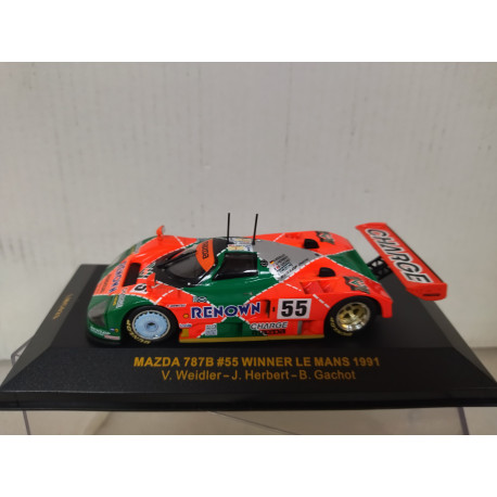 MAZDA 787 B 1991 WIN 24 H LE MANS WEIDLER-HERBERT-GACHOT 1:43 IXO LMC023