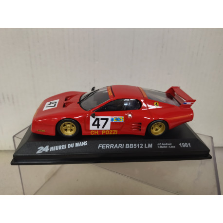 FERRARI BB512 LM 1981 24 H LE MANS ANDRUET-BALLOT-LENA 1:43 ALTAYA IXO