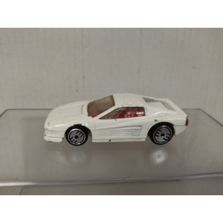 FERRARI TESTAROSSA WHITE 2000 1:64 HOT WHEELS NO BOX