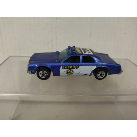 SHERIFF PATROL BLUE 1:64 HOT WHEELS NO BOX