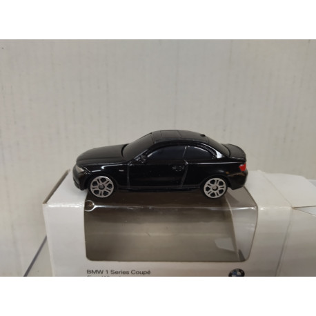 BMW 1 SERIES COUPE BLACK 1:64 MAISTO DEALER