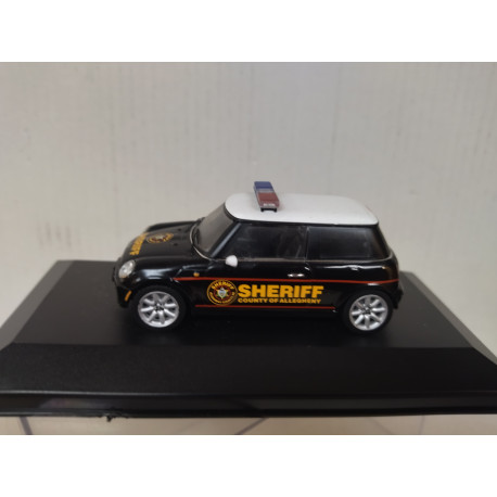 MINI COOPER 2004 SHERIFF ALLEGHENY COUNTY POLICE 1:43 IXO MOC100 CAJA NO ORIGINAL