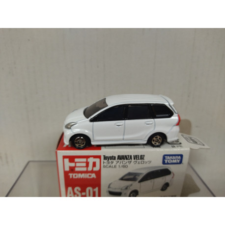 TOYOTA AVANZA VELOZ F650 WHITE 1:60/apx 1:64 TOMICA AS-01