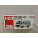 TOYOTA HIACE AMBULANCE H50/60/70/80/90 1:66/apx 1:64 TOMICA 36