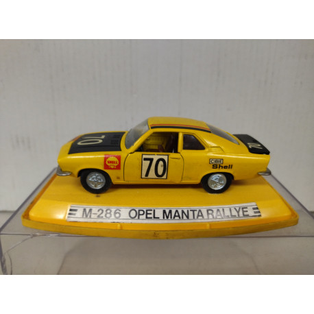 OPEL MANTA A RALLYE n70 1:43 PILEN M-286 VINTAGE ORIGINAL/V FOTOS