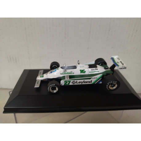 WILLIAMS FW07B 1980 FORD FORMULA F1 ALAN JONES 1:43 RBA IXO CAJA NO ORIGINAL