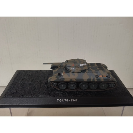 T-34/76 1942 TANK USSR-URSS-RUSIA WW 2 1:72 ATLAS IXO