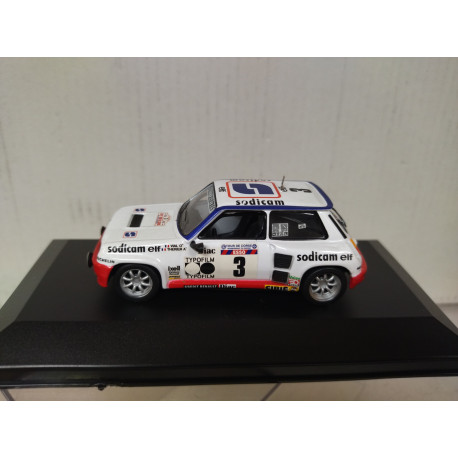 RENAULT 5 TURBO 1982 RALLY TOUR CORSE J.L THERIER 1:43 ALTAYA IXO CAJA NO ORIGINAL