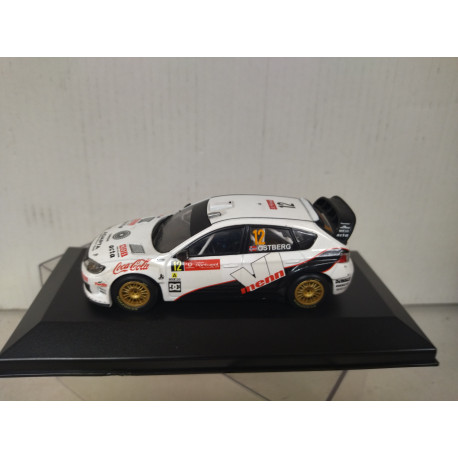 SUBARU IMPREZA WRC 08 2010 RALLY PORTUGAL OSTBERG 1:43 CAJA NO ORIGINAL/NO ANTENA