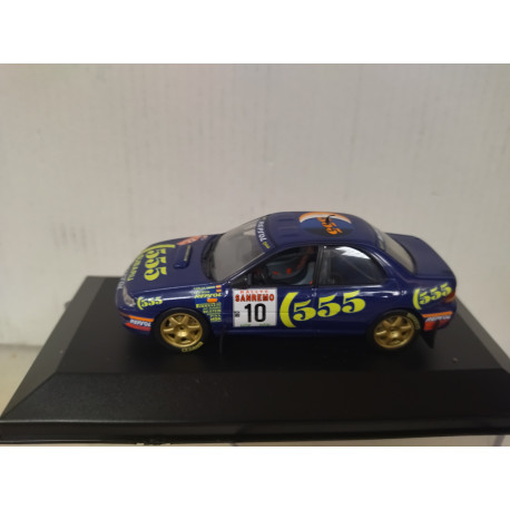 SUBARU IMPREZA 1994 RALLY SANREMO SAINZ 1:43 ALTAYA IXO CAJA NO ORIGINAL/NO ALERON