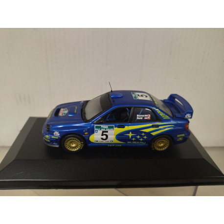 SUBARU IMPREZA WRC 2001 RALLY NEW ZEALAND BURNS 1:43 ALTAYA IXO CAJA NO ORIGINAL