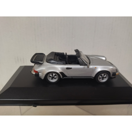 PORSCHE 911 1986 TURBO CABRIO SILVER 1:43 HIGH-SPEED CAJA NO ORIGINAL