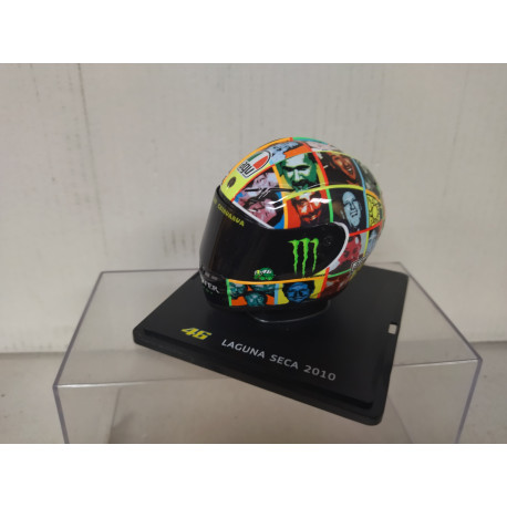 CASCO/HELMET 2010 LAGUNA SECA VALENTINO ROSSI 1:5 SPARK ALTAYA