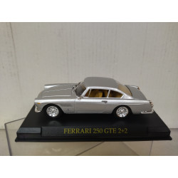 FERRARI 250 GTE 2+2 SILVER 1:43 SALVAT IXO HARD BOX