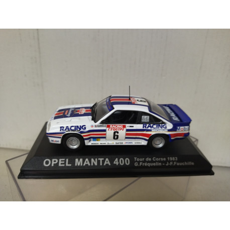 OPEL MANTA B2 400 1983 RALLY TOUR CORSE FREQUELIN 1:43 ALTAYA IXO HARD BOX