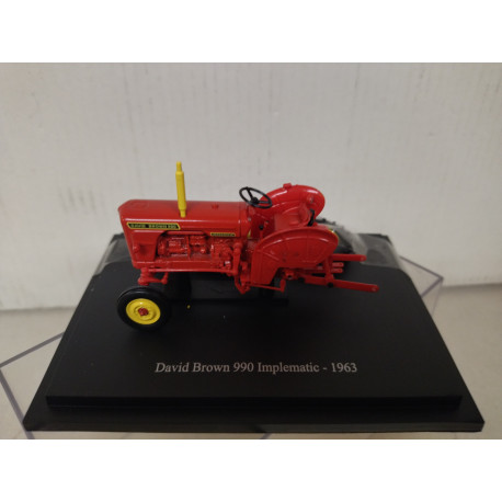 DAVID BROWN 990 IMPLEMATIC 1963 (2) TRACTOR/FARMER 1:43 UH HACHETTE DEFECTUOSO