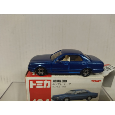 NISSAN CIMA 1-GEN Y31 BLUE 1:63/apx 1:64 TOMICA 104