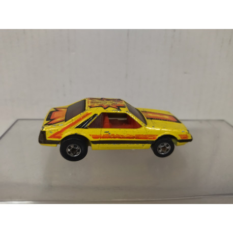 FORD MUSTANG TURBO YELLOW apx 1:64 HOT WHEELS NO BOX