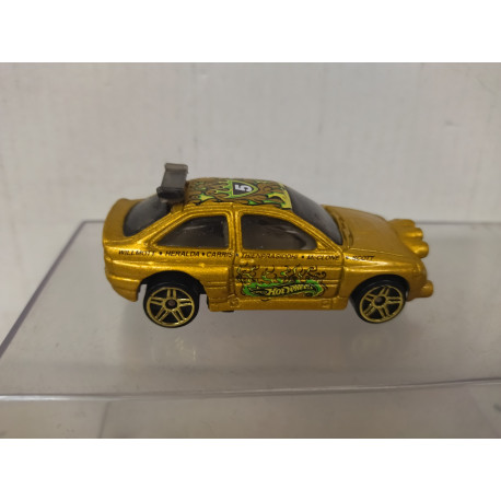 FORD ESCORT WRC n5 GOLD apx 1:64 HOT WHEELS NO BOX