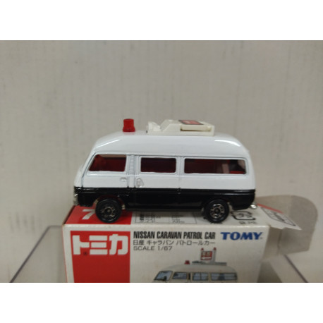 NISSAN CARAVAN POLICE JAPAN 1:67/apx 1:64 TOMICA 75