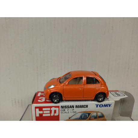 NISSAN MARCH (MICRA K12) ORANGE 1:58/apx 1:64 TOMICA 35