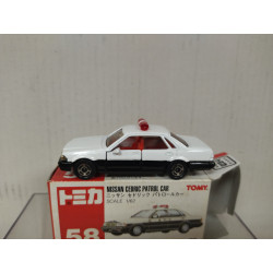 NISSAN CEDRIC PATROL CAR JAPAN POLICE 1:62/apx 1:64 TOMICA 58