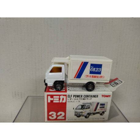 ISUZU ELF POWER CONTAINER THE0123 CAMION/TRUCK 1:78/apx 1:64 TOMICA 12