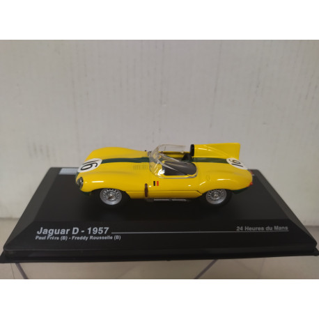 JAGUAR D-TYPE 1957 24 H LE MANS FRERE-ROUSSELLE 1:43 ALTAYA IXO