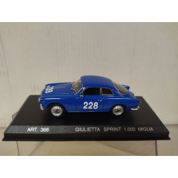 ALFA ROMEO GIULIETTA SPRINT 1960 1000 MIGLIA 1:43 DETAIL CARS 366