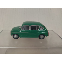 SEAT 800 1964 GREEN 1:43 SOLIDO SALVAT NO BOX INTERIOR SUELTO