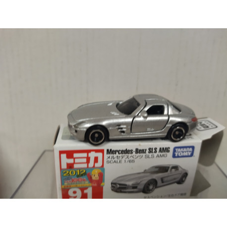 MERCEDES-BENZ SLS AMG SILVER 1:65/apx 1:64 TOMICA 91