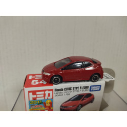 HONDA CIVIC TYPE R EURO RED 1:68/apx 1:64 TOMICA 54