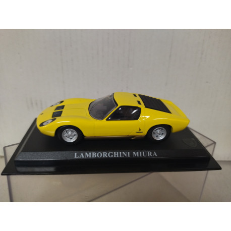 LAMBORGHINI MIURA P400 1968 YELLOW 1:43 DelPRADO URNA NO ORIGINAL