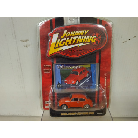 VOLKSWAGEN BEETLE 1965 RED 1:64 JOHNNY LIGHTNING