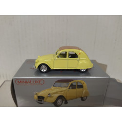 CITROEN 2CV YELLOW apx 1:64 MINIALUXE