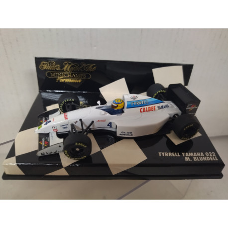 TYRRELL 022 YAMAHA 1994 FORMULA F1 BLUNDELL 1:43 MINICHAMPS URNA RAJADA